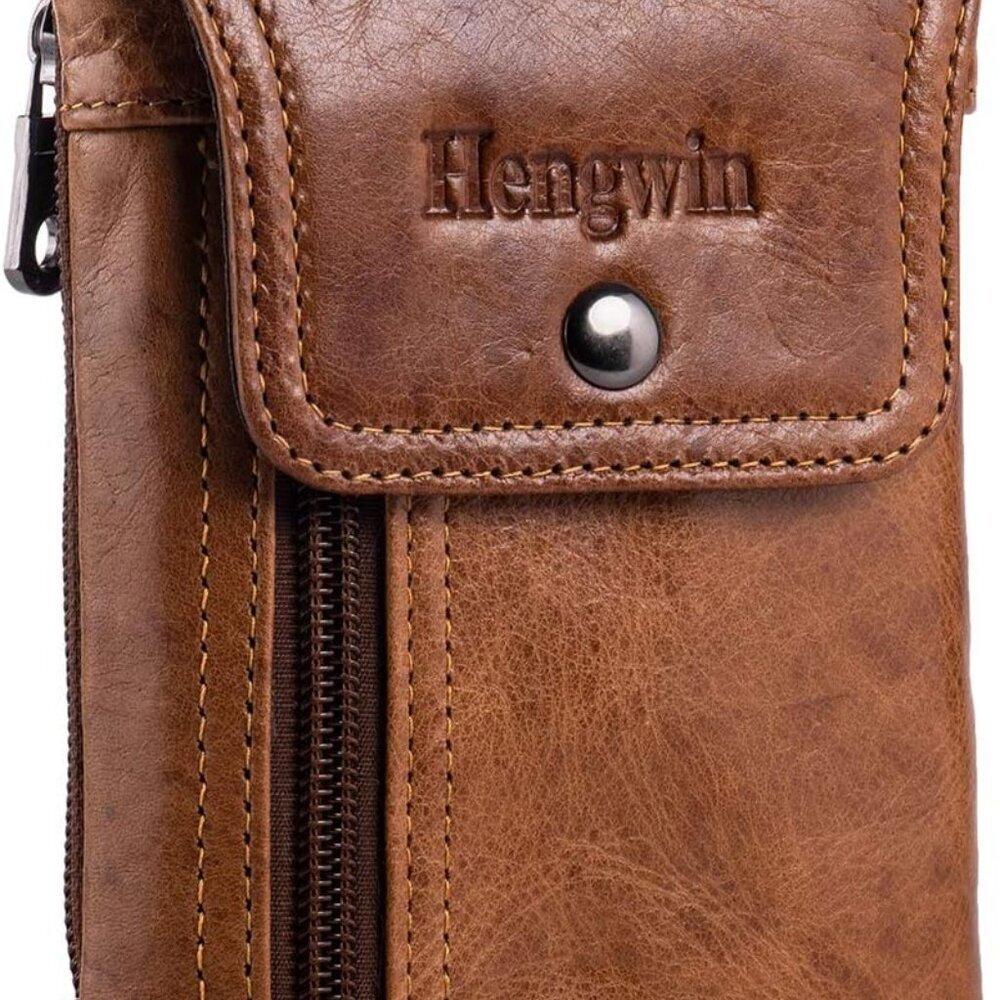 Phone Holster Belt Case with Belt Clip, Genuine Leather Belt Pouch Cell Phone Ho